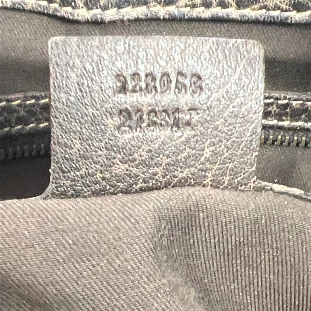 Pre-Loved GUCCI Guccissima Pelham Horsebit Large Shoulder Bag, Brown Leather - Picture 15 of 16